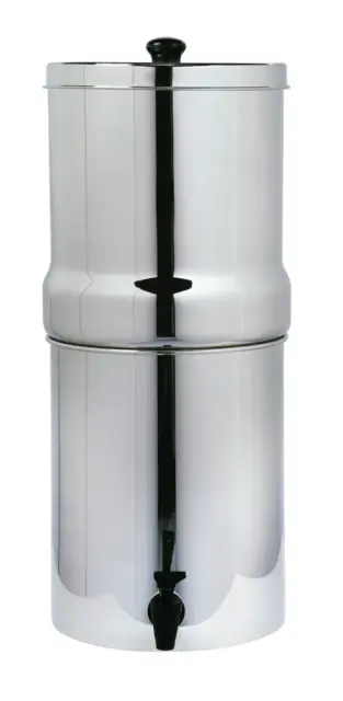 AquaHouse Edelstahl Schwerkraft Wasserfilter System (8L) Fluorid Wasserfilter