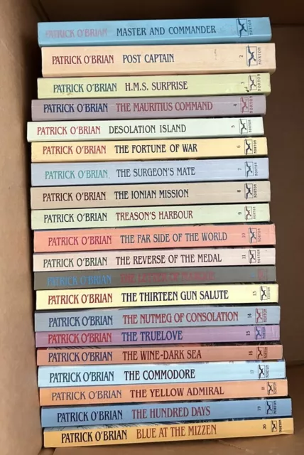 Patrick O'Brian Aubrey and Maturin Master & Commander Series Lot of 20 Paperback