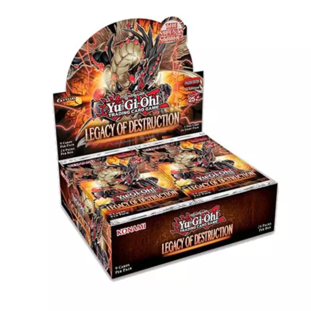 YuGiOh TCG Legacy of Destruction: Sealed Booster Box of 24 Packs : 1st Edition