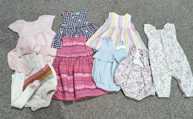 Pacchetto abiti estivi bambina. Enorme pacchetto. 3-6 mesi. Next, H&M, Blu