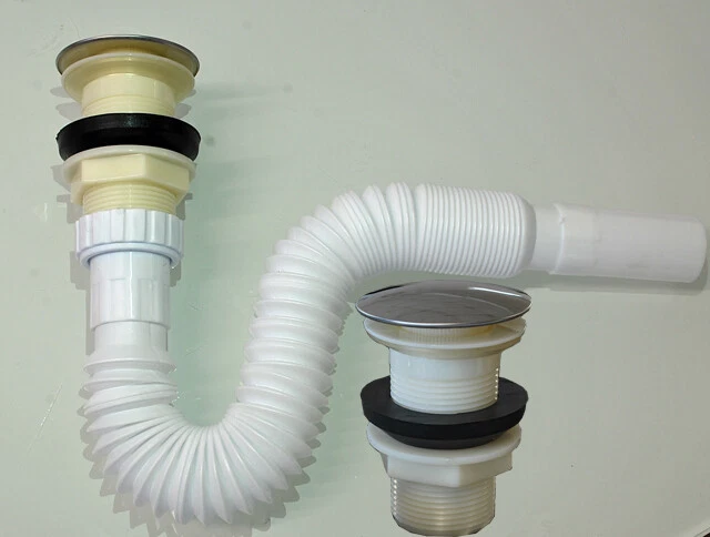 Ablaufgarnitur Waschbecken Siphon Flexibel - Anti-Geruch & Anti-Verstopfung