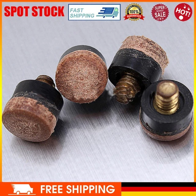 10pcs Pool Cue Tip Parts 10mm Pool Gun Ends Pool Stick Head Billiard Accessories