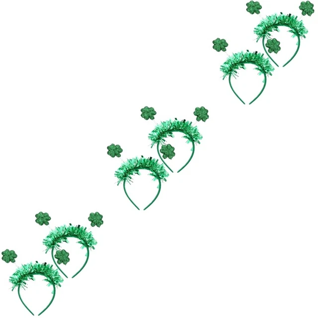 6 pz copricapo giorno di San Patrizio fascia fronte Pattys fascia per capelli