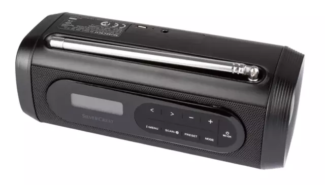 SILVERCREST® Bluetooth Lautsprecher »SBL D6 A1«, mit DAB+ Radio schwarz