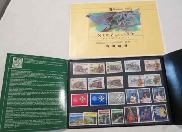 23 X New Zealand Stamp Collectors Pack  1985 Mint Mnh Folder As Issued
