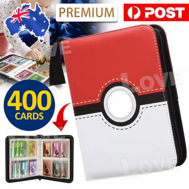 For Pokemon CCG Cards 400 Pocket Card Folder Binder Album Book Cards Holder Case