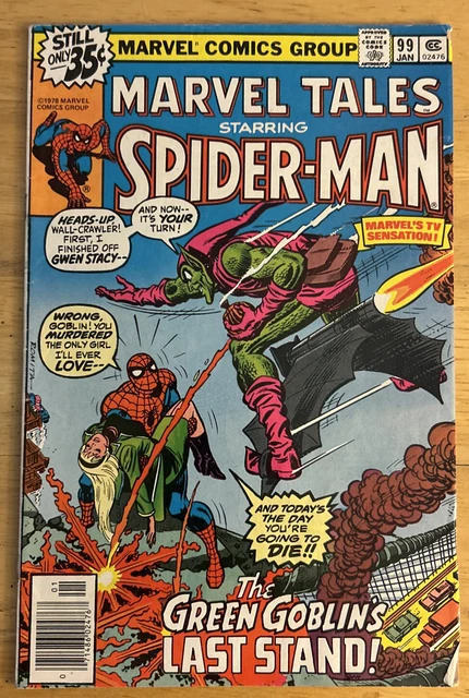 Marvel Tales 99 Newsstand; Romita Cover; Reprints Amazing 122 Death Green Goblin