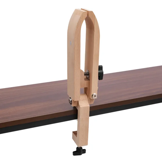 Herramienta de abrazadera de madera para coser mesa artesanal de cuero cordones poni caballo abrazadera de madera