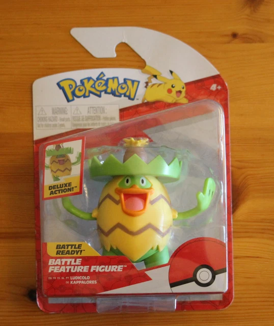 Test : figurines pokémon battle grass-type avec ludicolo, bulbizarre et grookey