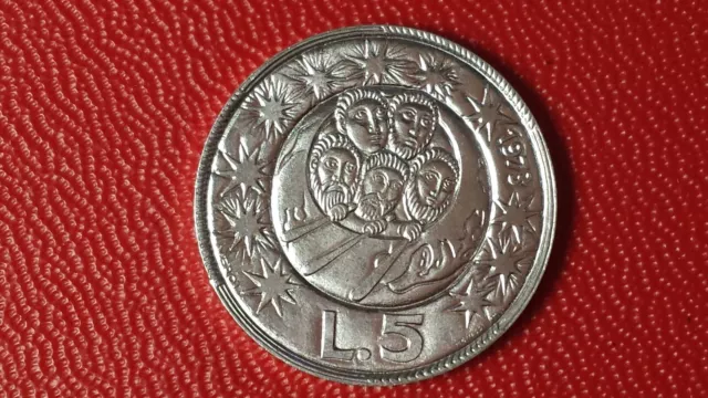 5 lire SAN MARINO 1973  KM# 24