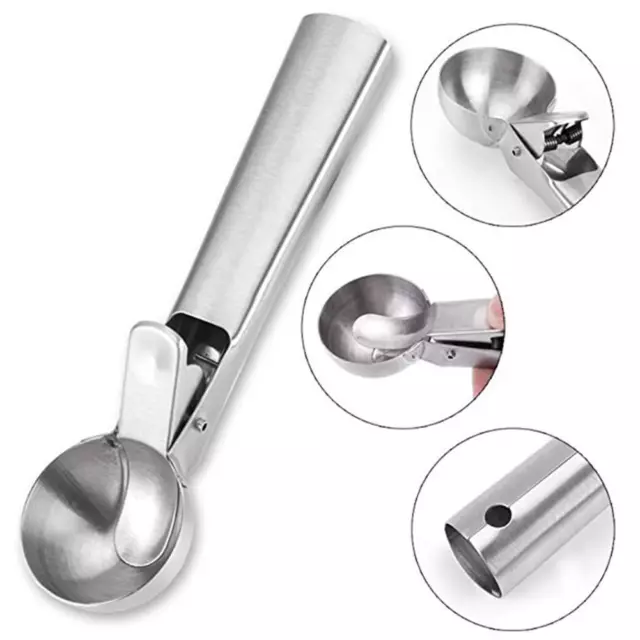 Steel Ice Cream Scoops Mash Potato Fruit Ball Kitchen Food Q7W O H T J9K N8S5