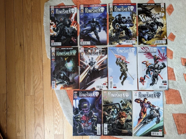 Punisher vol. 12 - 2018 - 218-228 - Complete - Full War Machine Run - NM