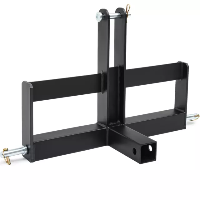 3 Pt 2" Receiver Hitch Drawbar W/Suitcase Weight Bracket for Tractor CAT 1 Black 3 Pt 2" Receiver Hitch Drawbar W/Suitcase Weight Bracket for Tractor CAT 1 Black