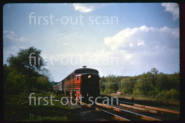 R DUPLICATE SLIDE - Lehigh Valley LV 611 ALCO PA Passenger Action 1950s