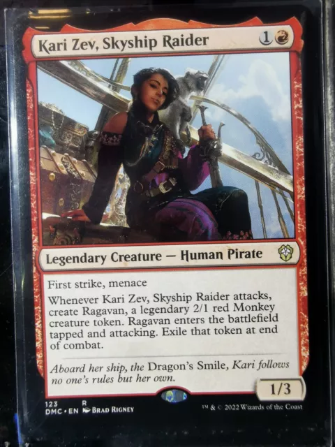 MTG Kari Zev, Skyship Raider DMC  Rare SealedinSleeve