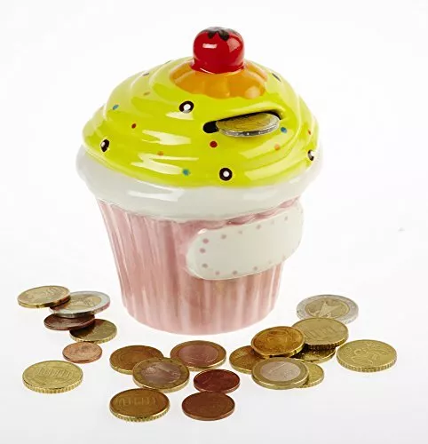 (Rosa-gelb) - CupCake Bers by the money box, Multi-Colour, Pink and (R2z)