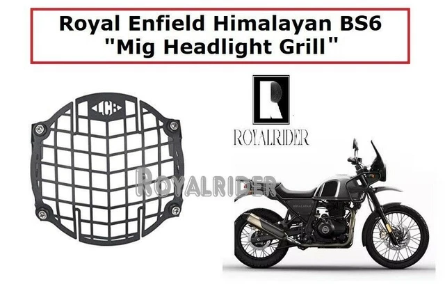 Grille De Protection Phare Pour Royal Enfield Himalayan 450 - Homologuée, Protection Sans Obstruer La Lumière