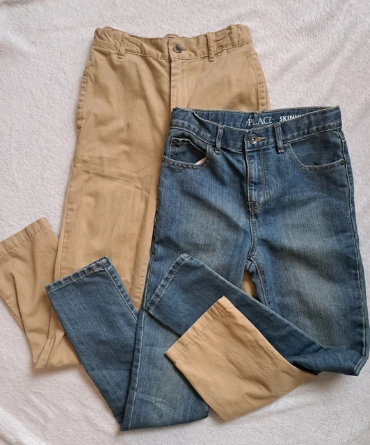 The Children Place BOY pair of pans slim size 12, adjustable waist