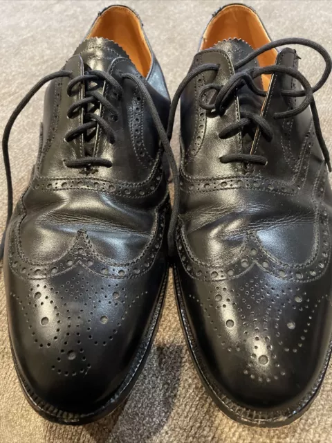 BROOKS ENGLISH FOR Brooks Brothers Black Wingtip Oxford Dress Shoes ...