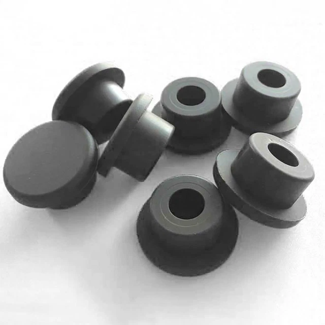 Bouchons En Silicone Percés Pour Tuyaux, Verrerie - Lot De 10 - Diamètres 8-12 Mm, Hauteur 25 Mm - Pour Laboratoire, Aquarium, DIY