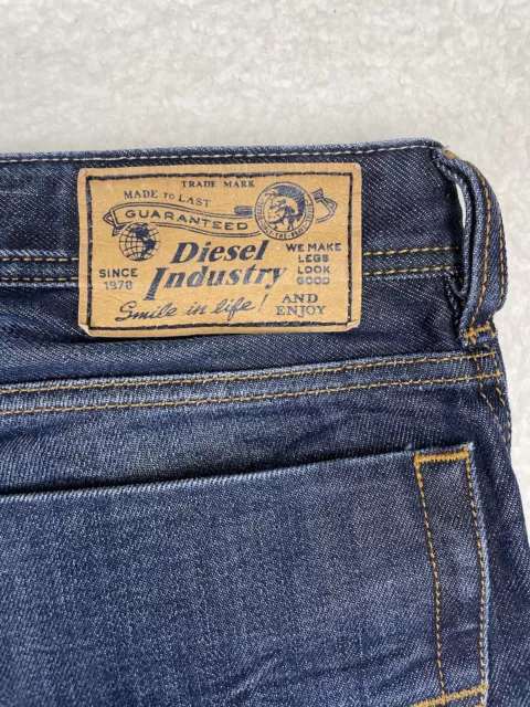 Diesel Zatiny Jeans Mens 30x30 Bootcut Regular Fit Dark Wash Denim Pants 0073N 3