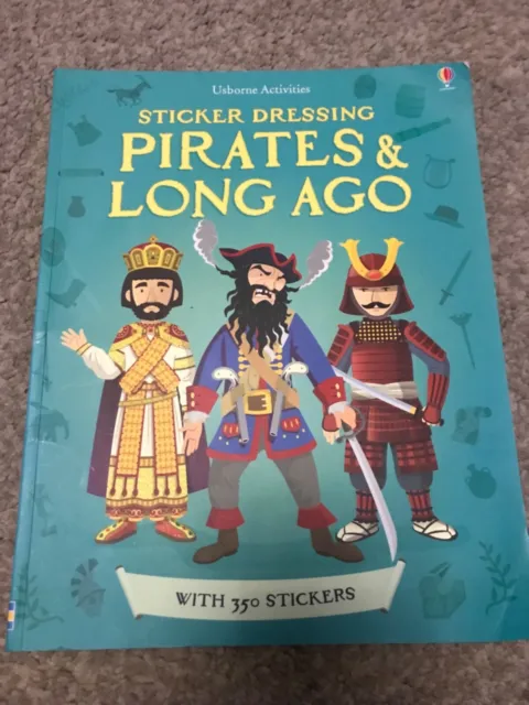 Usborne - pirates and long ago – 350 stickers – activity book