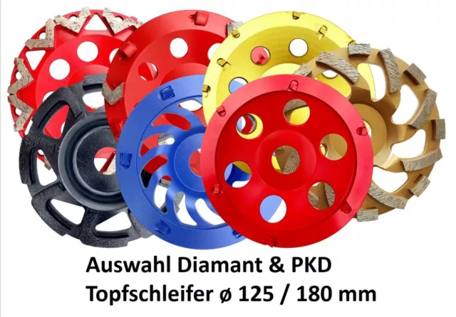 Diamantschleiftopf Schleifteller PKD 125 mm, 180 mm Abrader Profi Diamantschleiftopf Schleifteller PKD 125 mm, 180 mm Abrader Profi