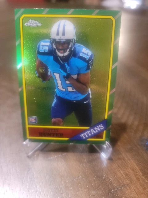 2013 Justin Hunter Topps Chrome 1986 Design #19 Rookie RC
