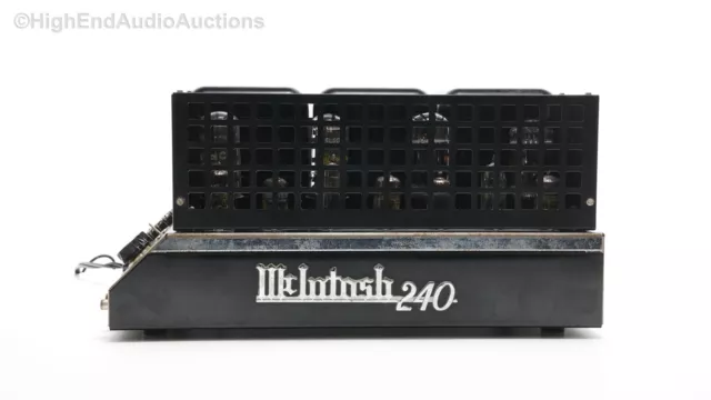McIntosh MC240 - Vintage Audiophile Stereo Tube Power Amplifier w Manual 40 WPC McIntosh MC240 - Vintage Audiophile Stereo Tube Power Amplifier w Manual 40 WPC
