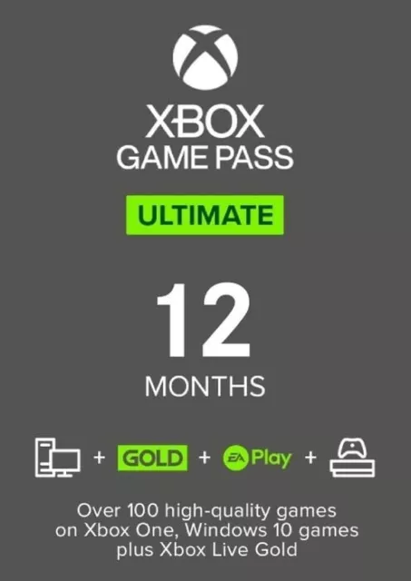 Xbox Game Pass Ultimate 1 Month - 12 Month Membership (Digital code)