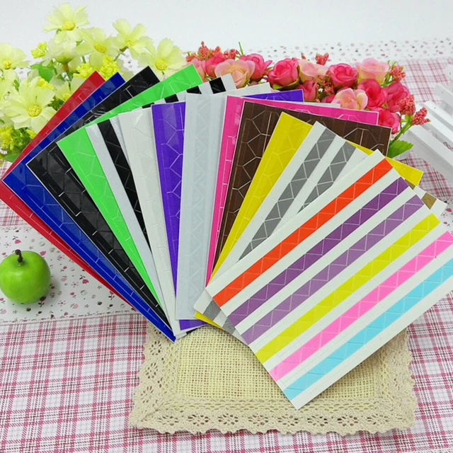 10 hojas pegatinas de papel fotoadhesivas para esquinas autoadhesivas