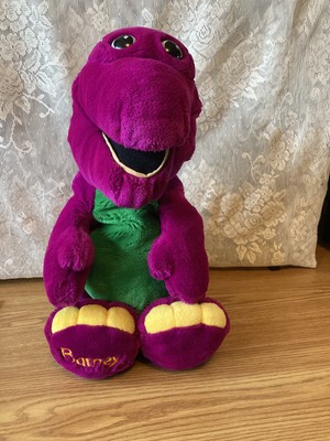 purple stuffed dinosaur