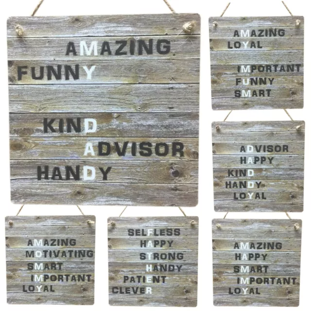 Mum Mother Gifts Parents Dad Mummy Daddy Father Meaning Plaque Rustic MDF Sign