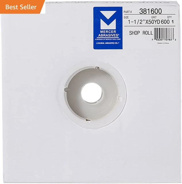 381600-1-1/2" X 50 Yards Shop Roll, 600 Grit