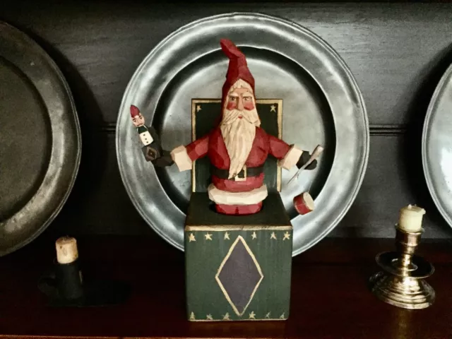 Early 1995    Whimsical Whittler  called : " Jack in the Box Santa"