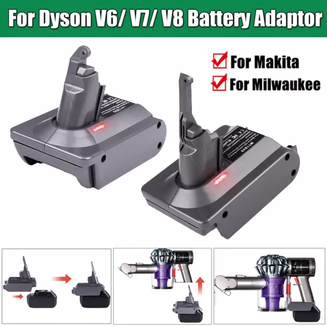 Makita Bl18 Series 18v Lithium Battery Adapter Converter To Dyson V6  Batteries Sv04 Sv03 Dc59 Dc58 Dc62 Sv09 Sv05 Animal Absolute Motorhead  Cordless V
