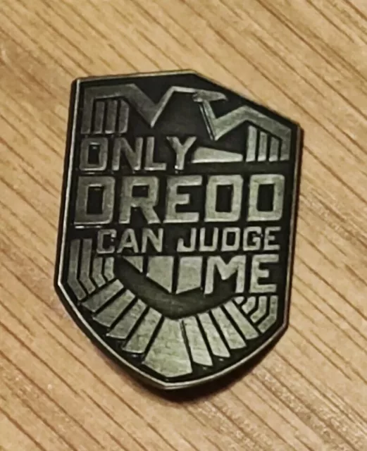 Judge Dredd Only Dredd Can Judge Me Enamel Lapel Pin Badge