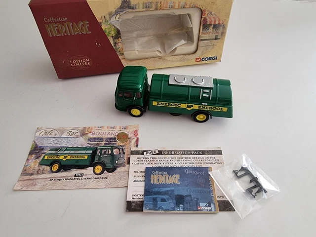 New Corgi Heritage Diecast Simca Tanker Bp Limited Edition - 72913 - 1:64