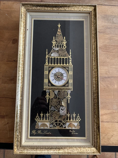 Horloge Pendule Murale Vintage Année 2000 – Noire, à Pile, Mouvement Quartz