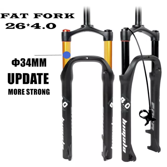 20inch/24in/26er Fat Gabel Schnee E-Bike Mountainbike Gabel MTB Federgabel