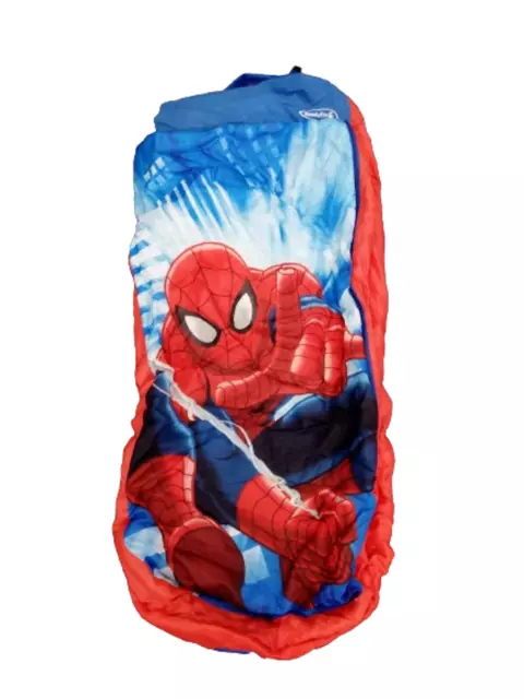 Marvel Spiderman Children's Ready Bed Air Bed & Sleeping Bag All In One Preowned