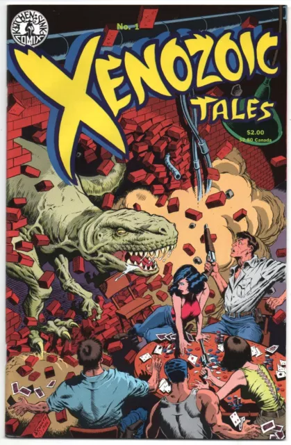 Xenozoic Tales #1. Mark Schultz. 2Nd Print. Kitchen Sink 1989. 9+