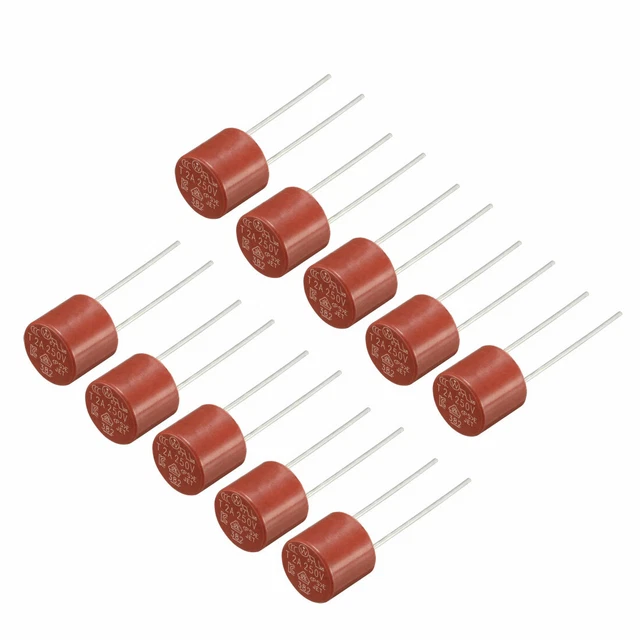 10pc Plongeon Monté lente cylindre Miniature Micro Fusible T2A 2A 250V Rouge
