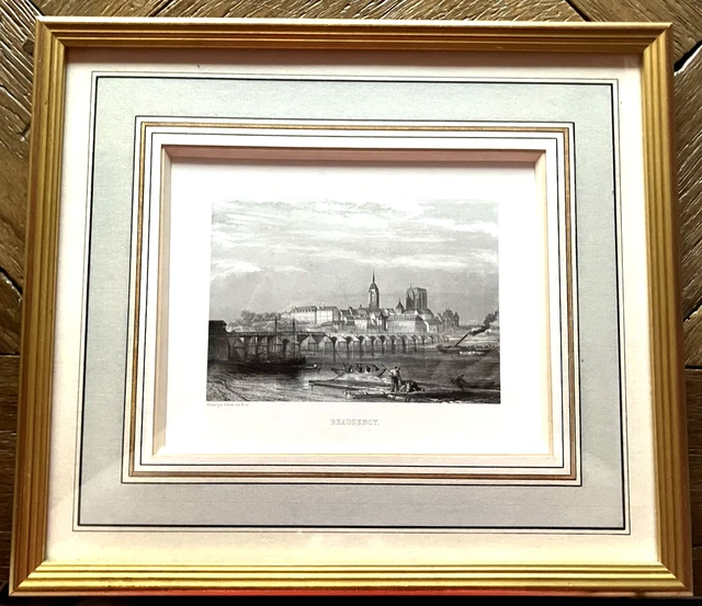Gravure Ancienne Sur Acier Cathédrale De Strasbourg - Rouargue Frères XIXème Siècle
