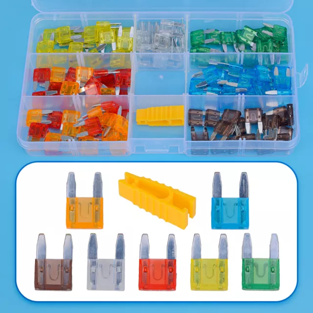 140pcs/Set Blade Fuse Assortment Assorted Kit for Car SUV Truck Boat RV ATV UTV