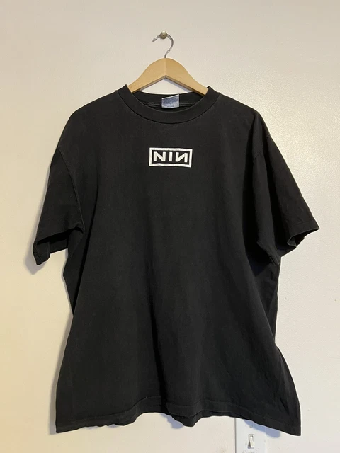 Vintage Nine Inch Nails Black T Shirt XL 90s
