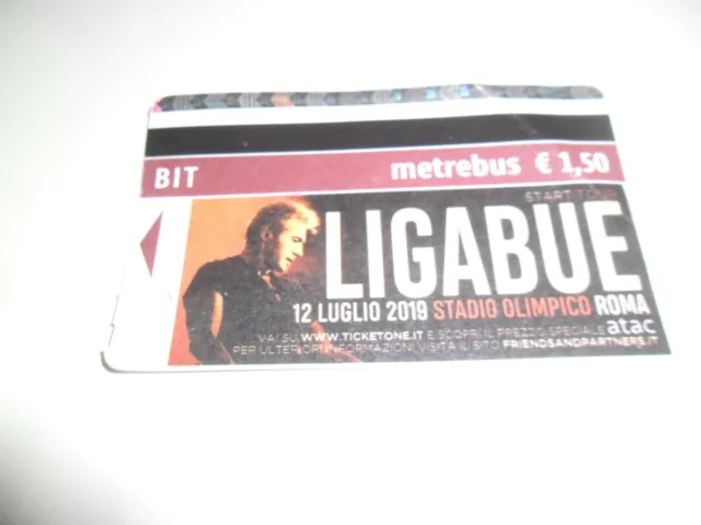 Biglietto Metrobus Del Concerto Luciano Ligabue Stadio Olimpico Roma 2019 Usato