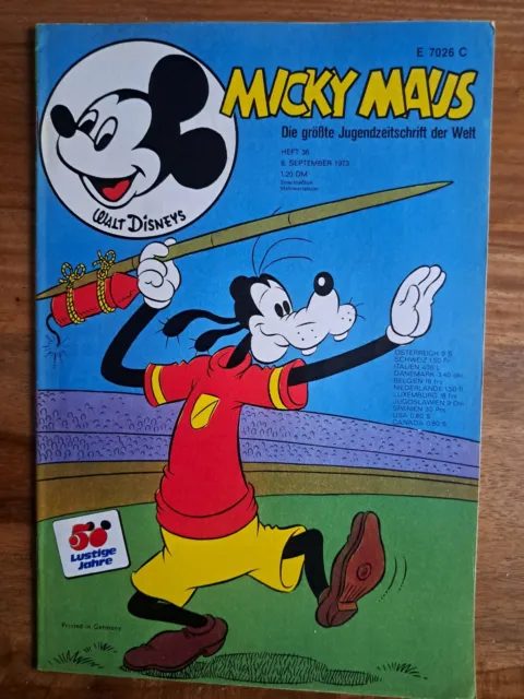 Comic Original Micky Maus Heft Nr 6/1973 Neu,ungelesen