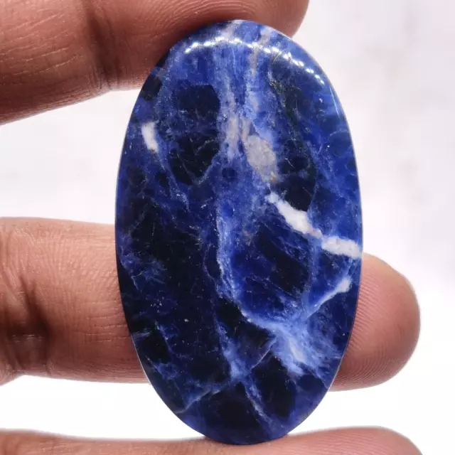 Natural Beautiful Sodalite Oval Shape Cabochon Handmade Loose Gemstone 41 Cts