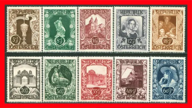 Austria Semi-postal Stamps Scott B208-B217, MNH Complete Set!! A196a